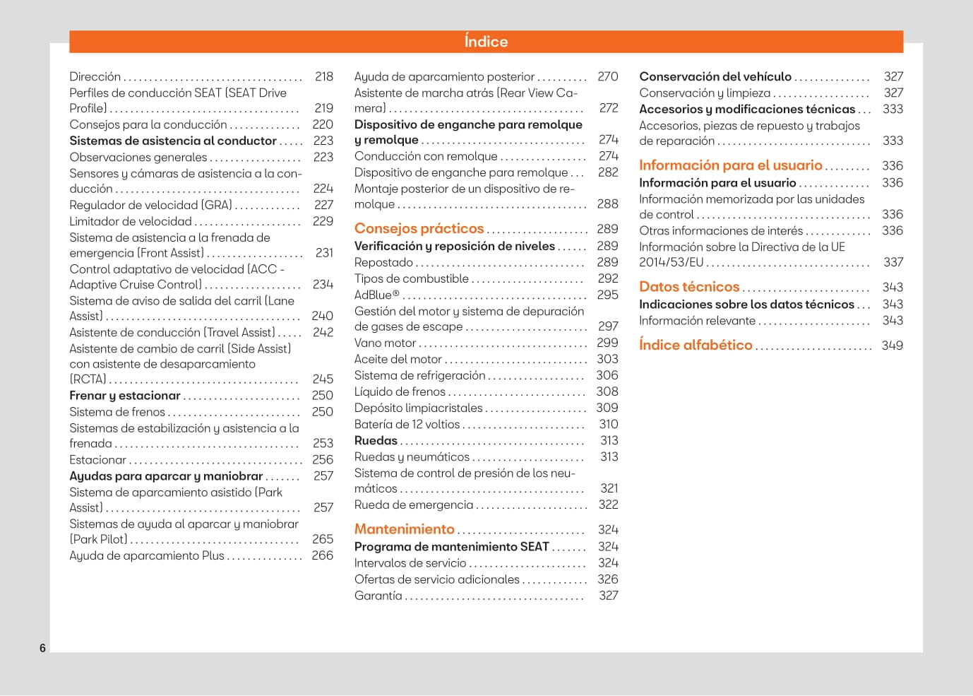2021-2022 Seat Arona Bedienungsanleitung | Spanisch