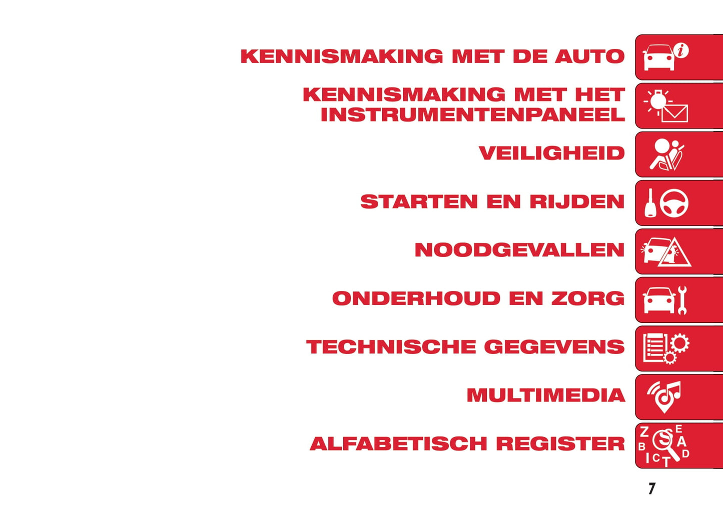 2016-2017 Abarth 500 Bedienungsanleitung | Niederländisch