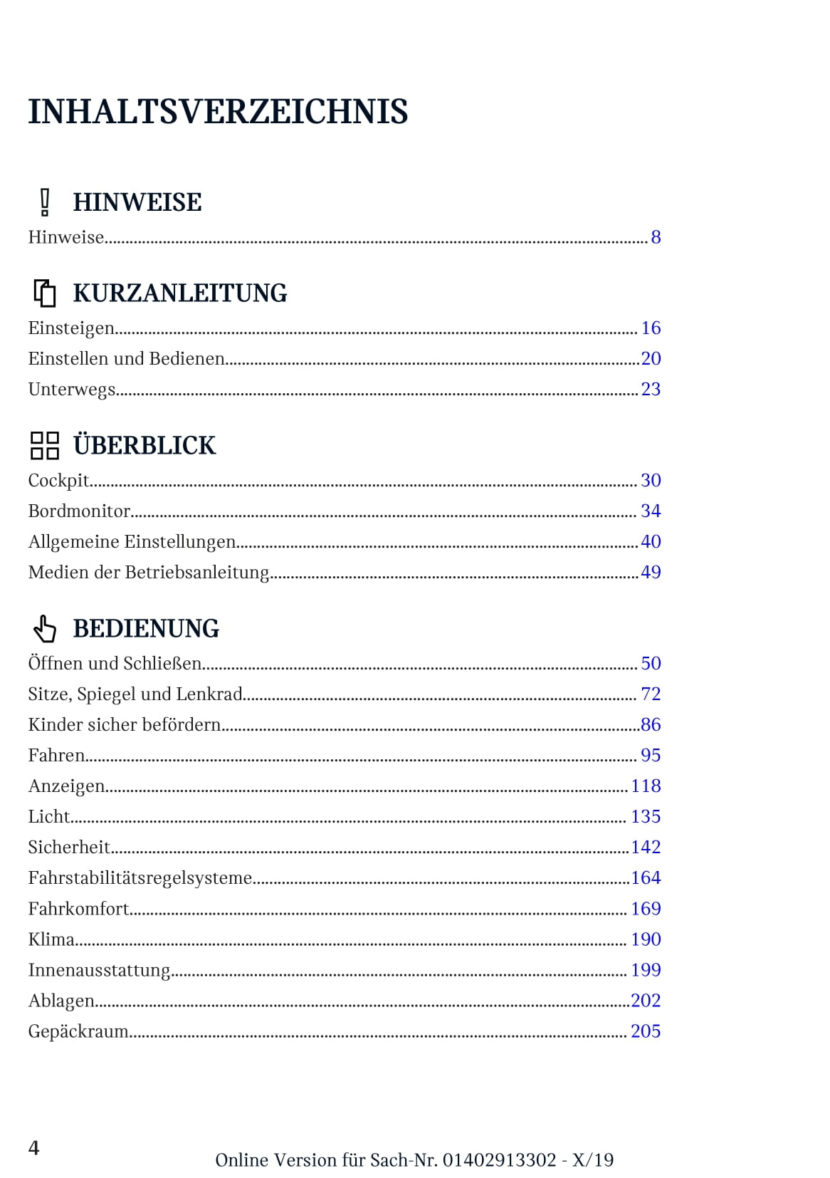 2017-2020 Mini Countryman Owner's Manual | German