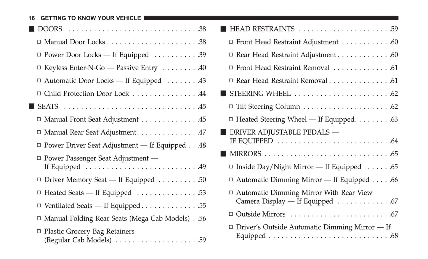 2018 Ram 1500/2500/3500 Owner's Manual | English
