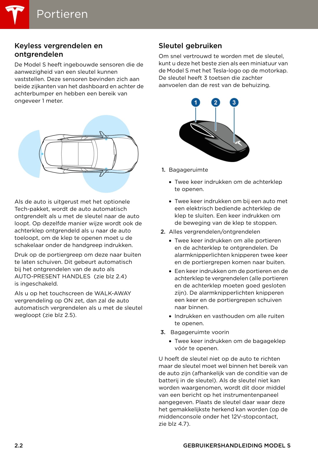 2013-2016 Tesla Model S Owner's Manual | Dutch