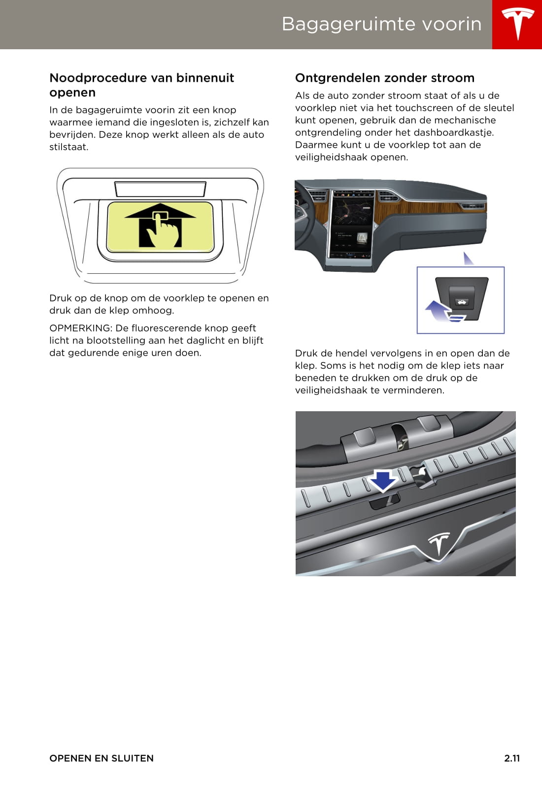2013-2016 Tesla Model S Owner's Manual | Dutch