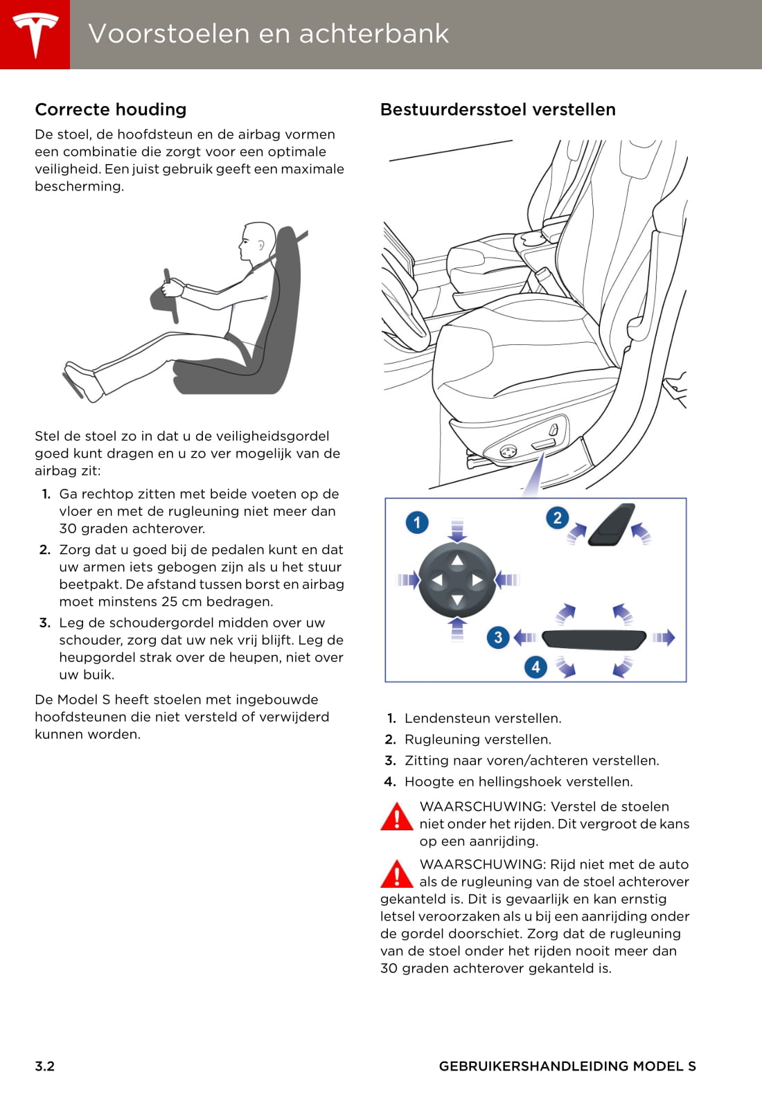 2013-2016 Tesla Model S Owner's Manual | Dutch