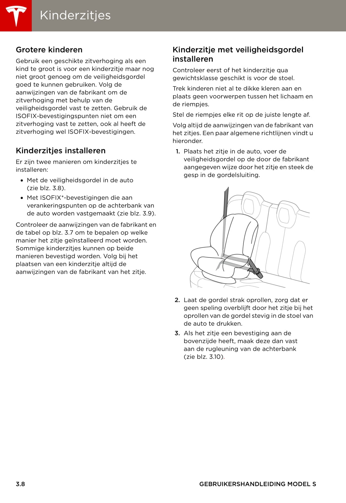 2013-2016 Tesla Model S Owner's Manual | Dutch