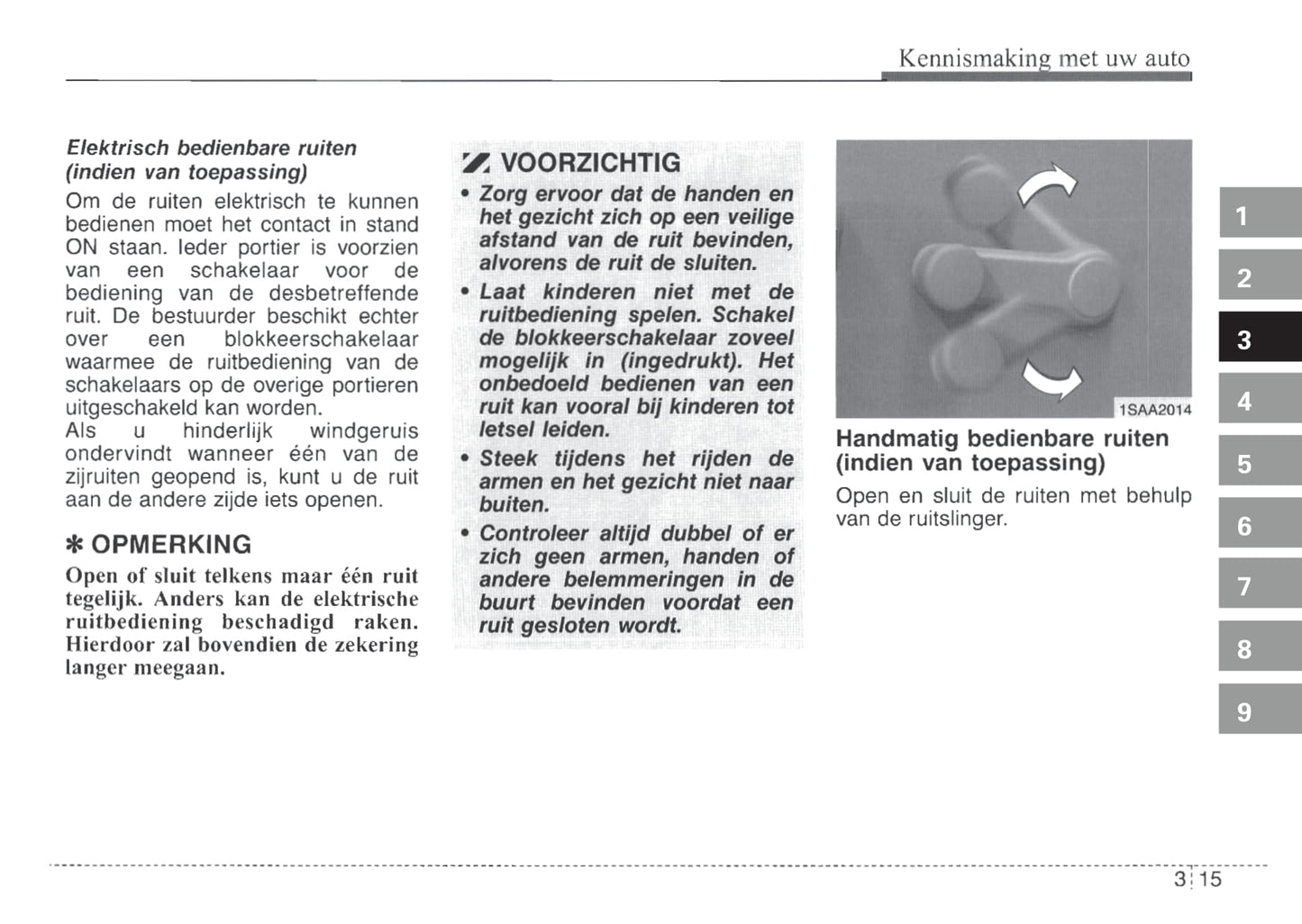 2004-2005 Kia Picanto Owner's Manual | Dutch