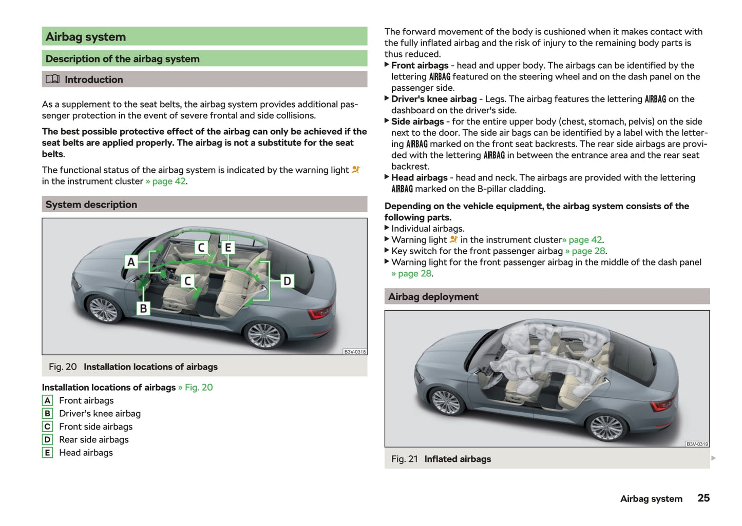 2015-2019 Skoda Superb Bedienungsanleitung | Englisch