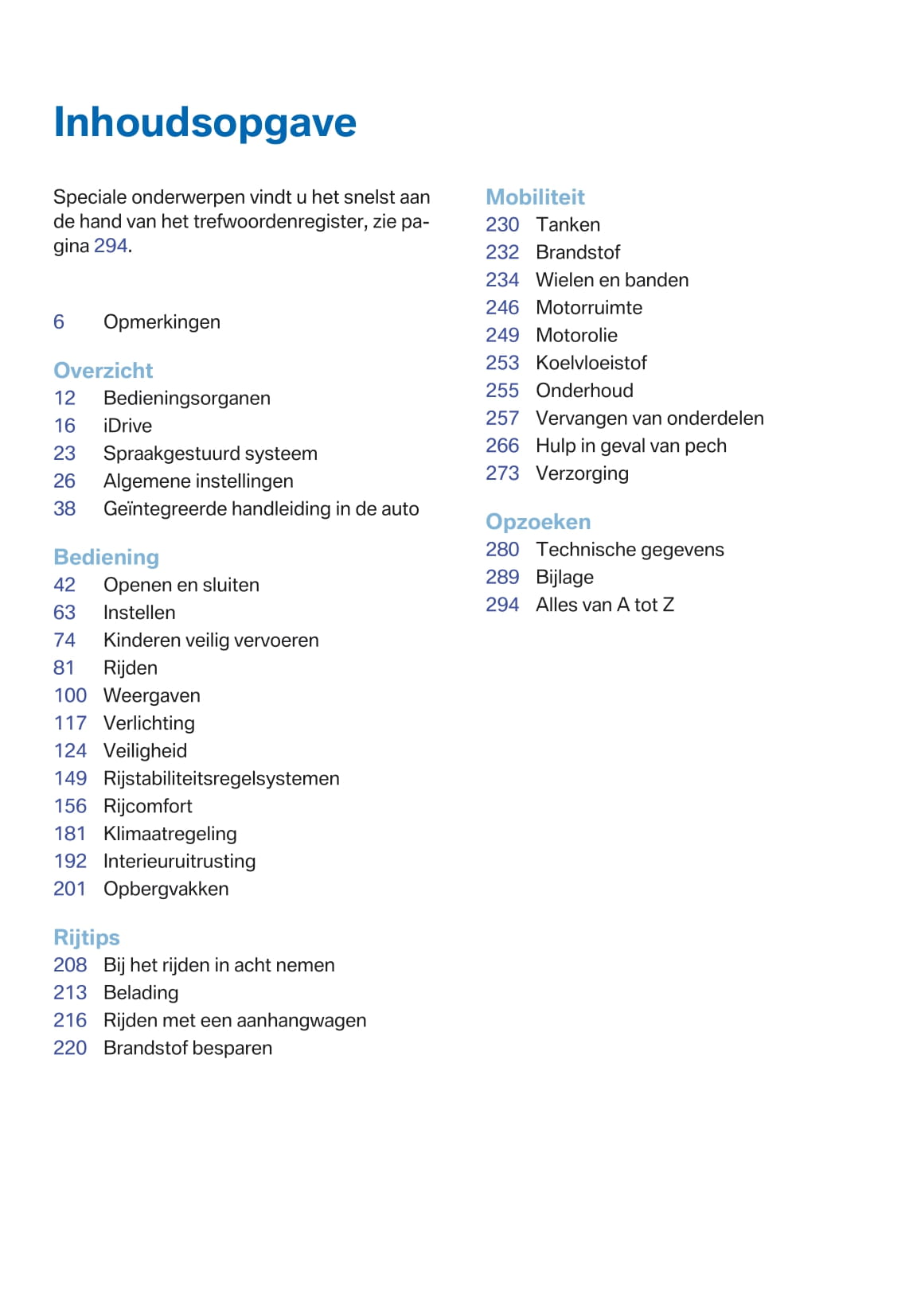 2017 BMW X3 Owner's Manual | Dutch