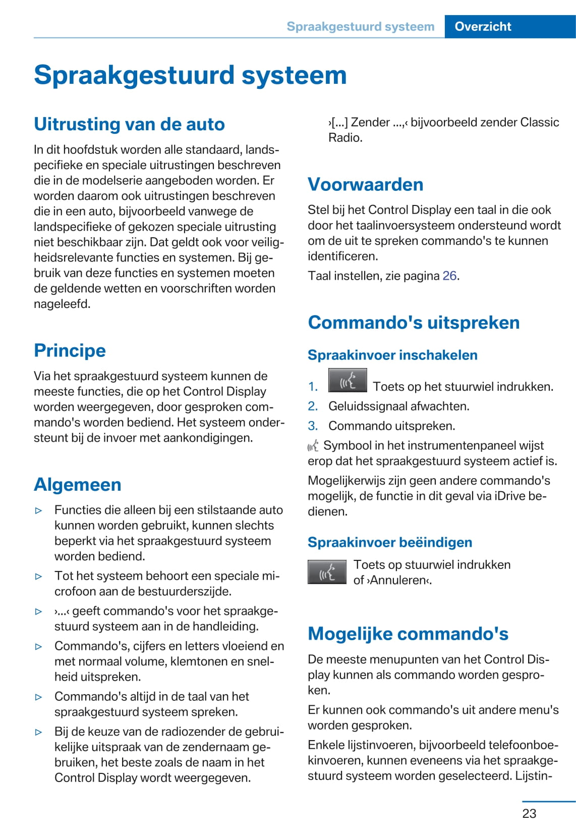 2017 BMW X3 Owner's Manual | Dutch