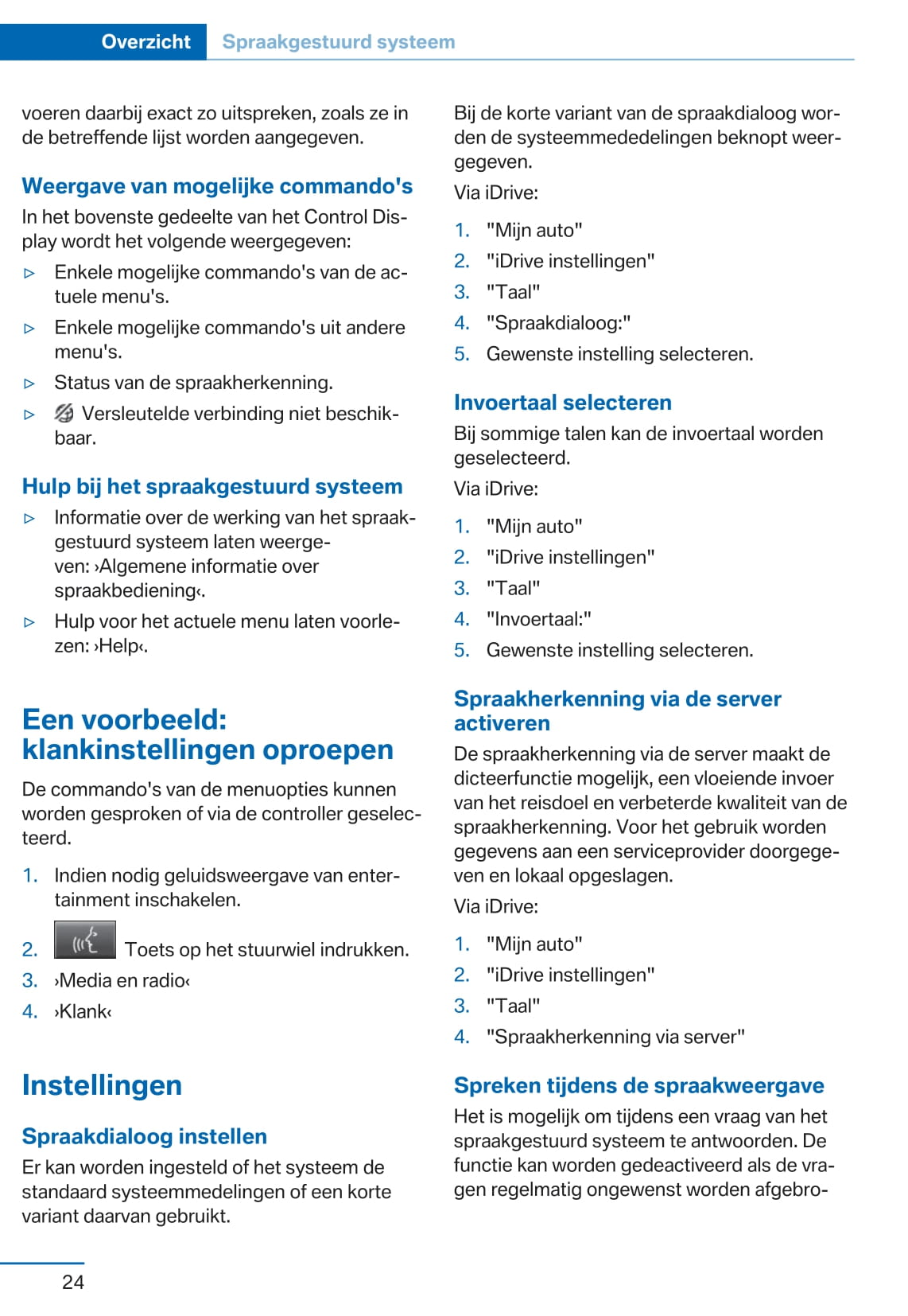 2017 BMW X3 Owner's Manual | Dutch