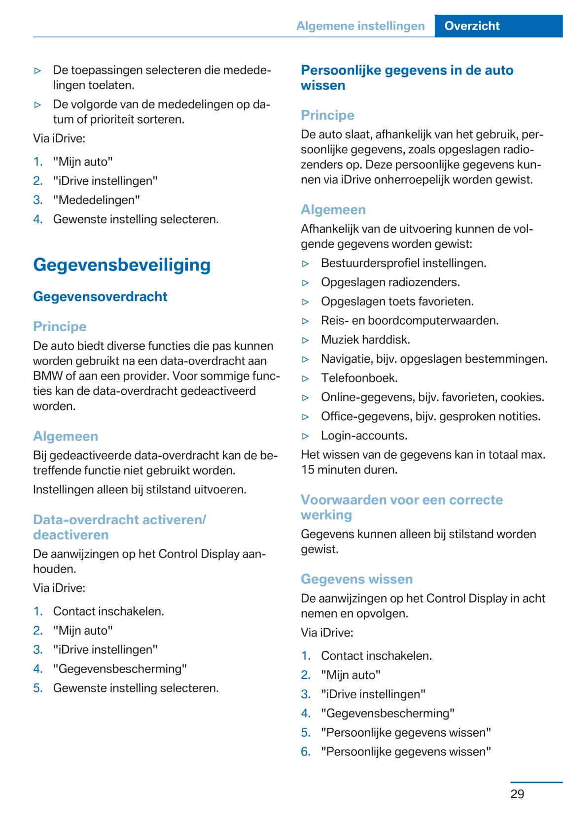 2017 BMW X3 Owner's Manual | Dutch