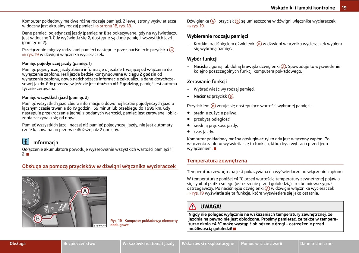 2010-2011 Skoda Octavia/Octavia Tour II Owner's Manual | Polish