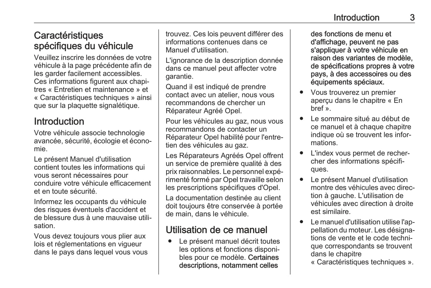 2018-2019 Opel Adam Owner's Manual | French