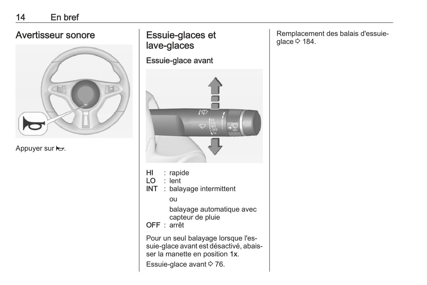 2018-2019 Opel Adam Owner's Manual | French