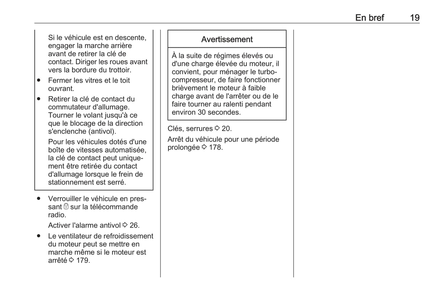 2018-2019 Opel Adam Owner's Manual | French