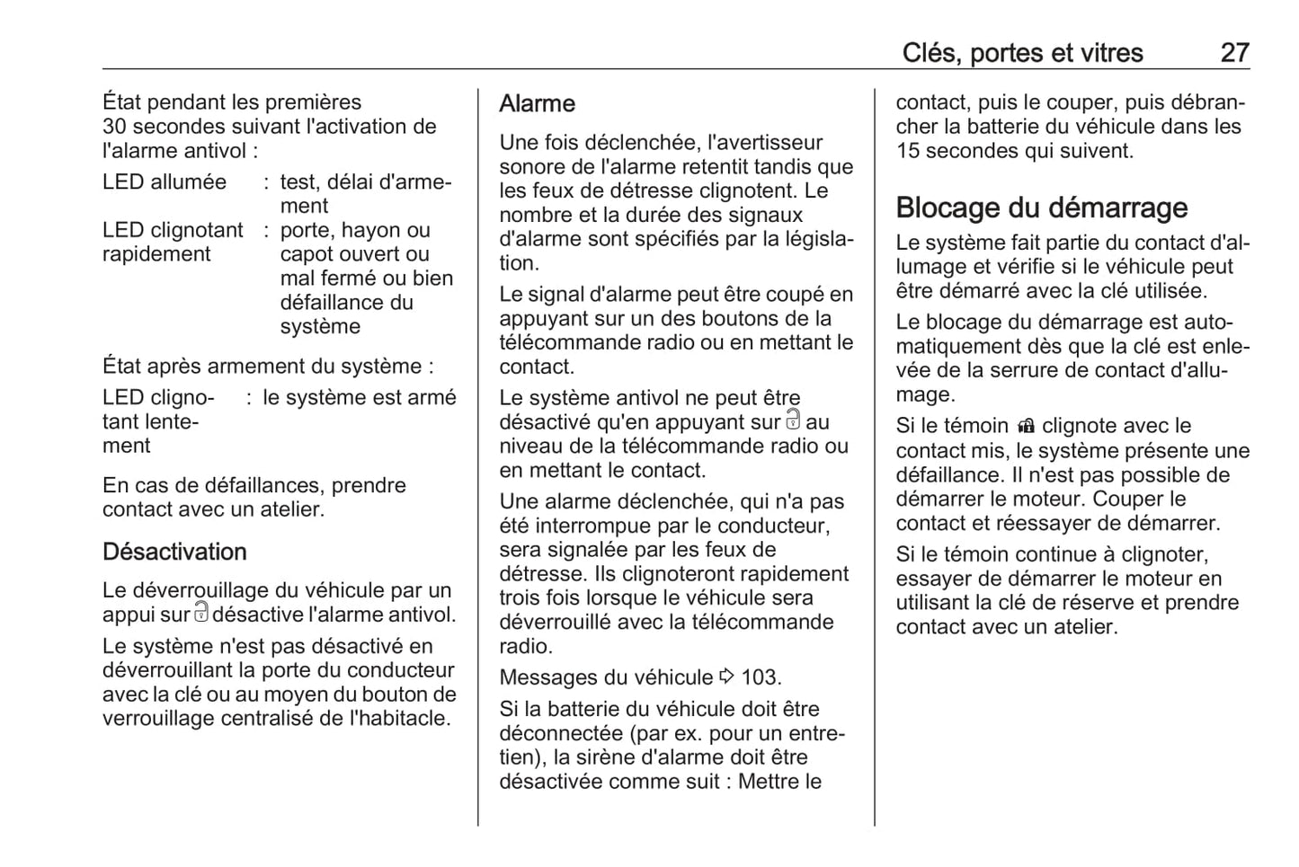 2018-2019 Opel Adam Owner's Manual | French