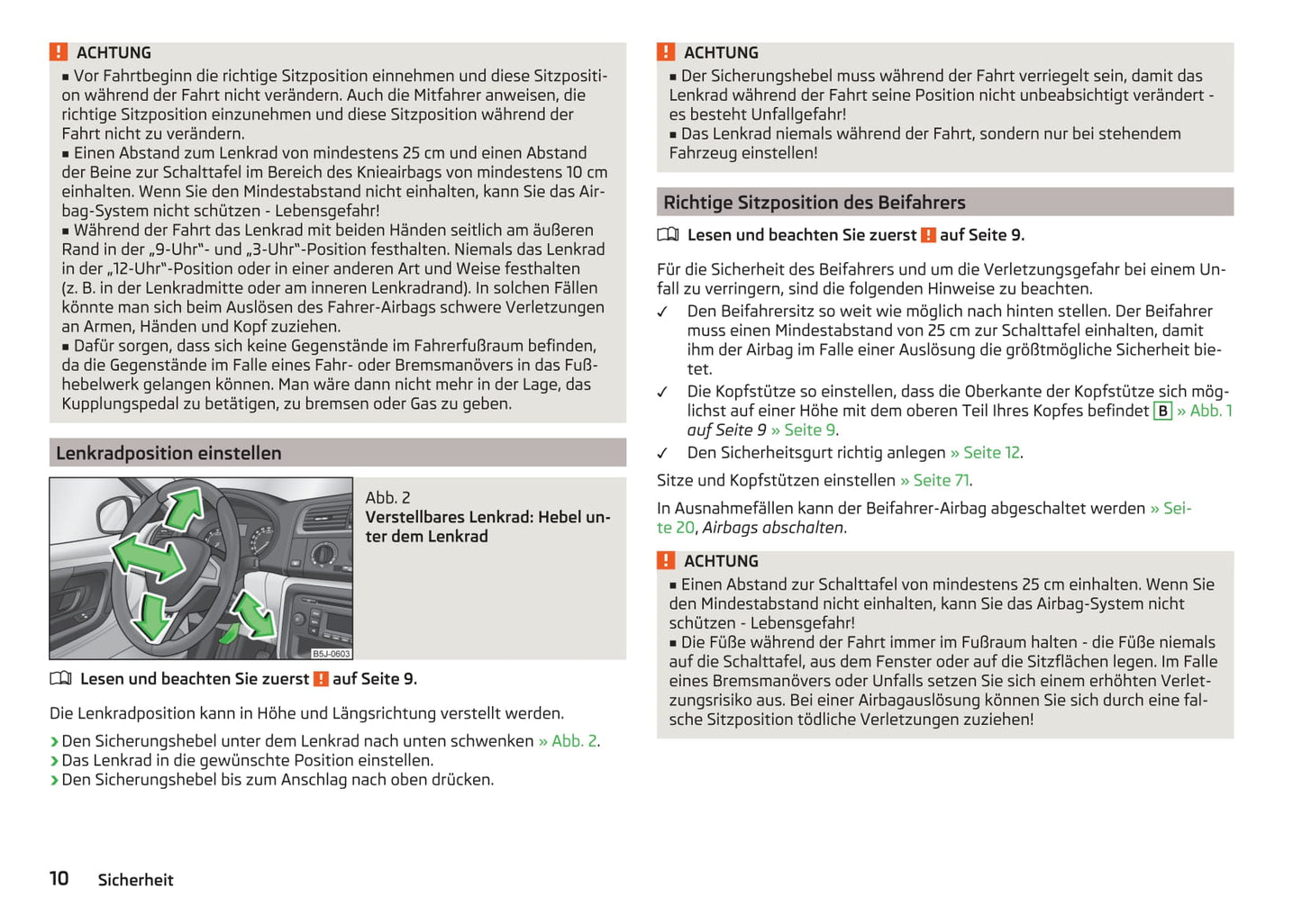 2010-2015 Skoda Roomster Bedienungsanleitung | Deutsch