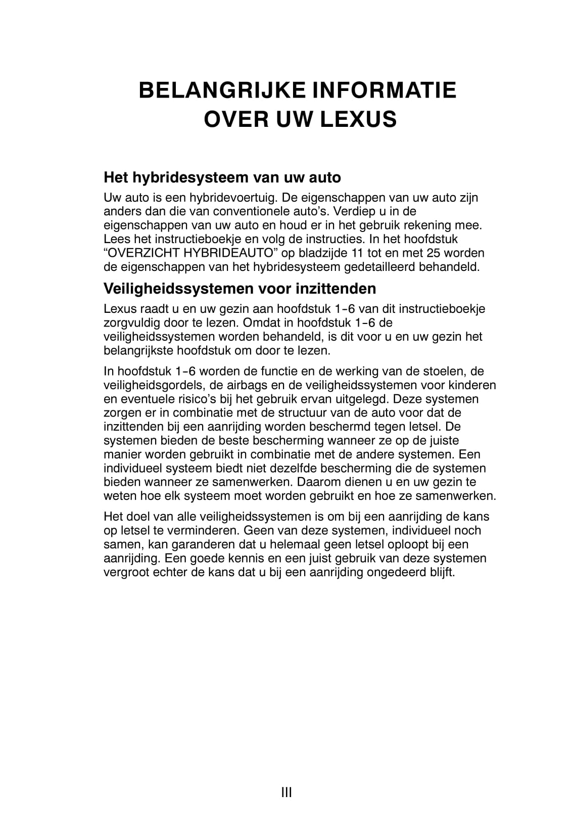 2008-2009 Lexus RX 400h Bedienungsanleitung | Niederländisch
