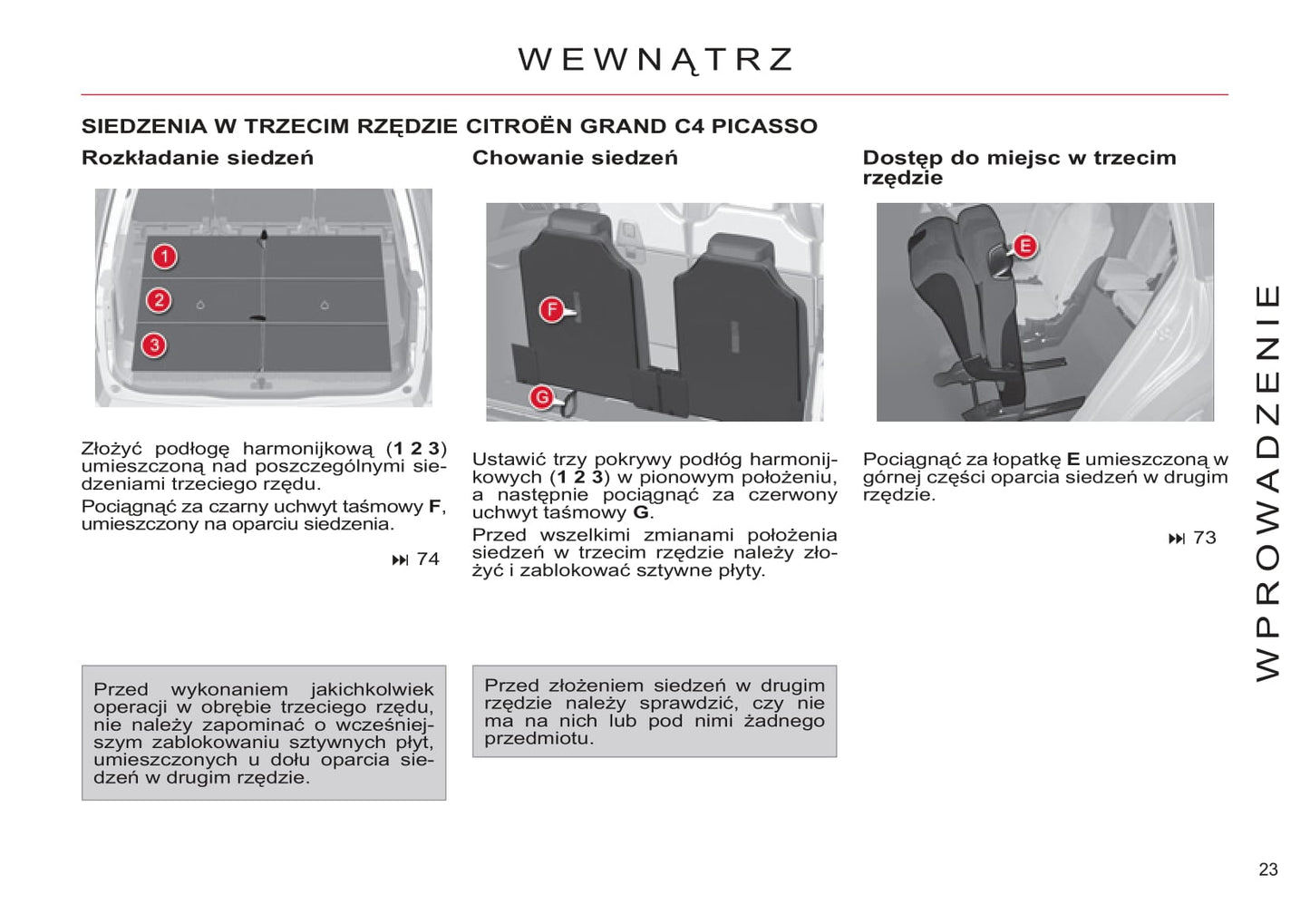 2011-2013 Citroën C4 Picasso/Grand C4 Picasso Bedienungsanleitung | Polnisch