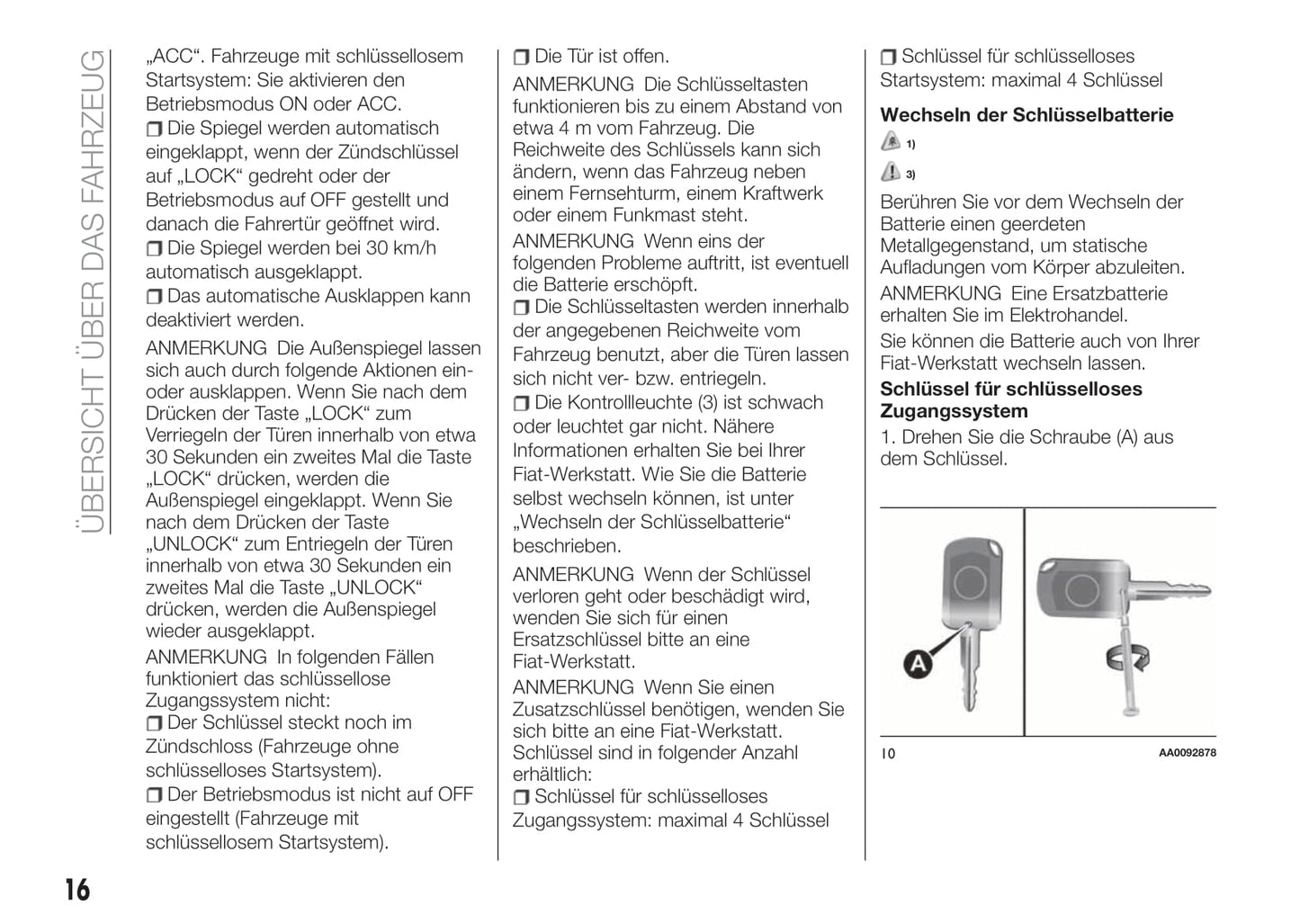 2016-2017 Fiat Fullback Bedienungsanleitung | Deutsch