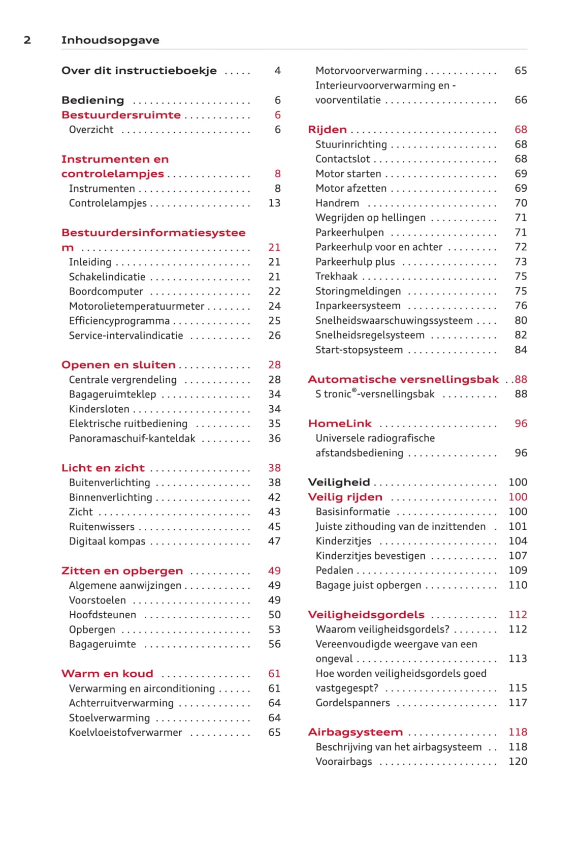 2008-2011 Audi A3 Bedienungsanleitung | Niederländisch