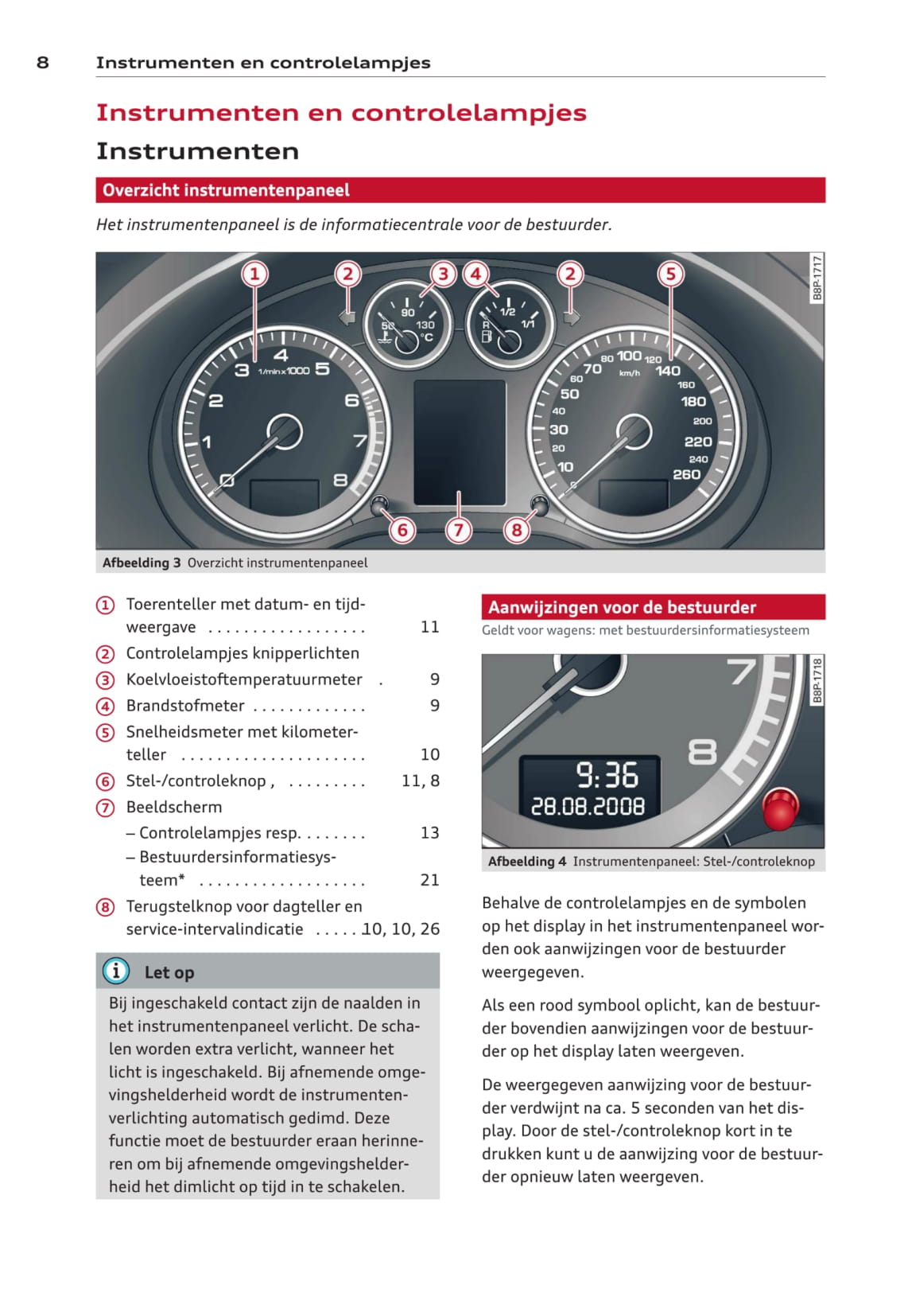 2008-2011 Audi A3 Bedienungsanleitung | Niederländisch