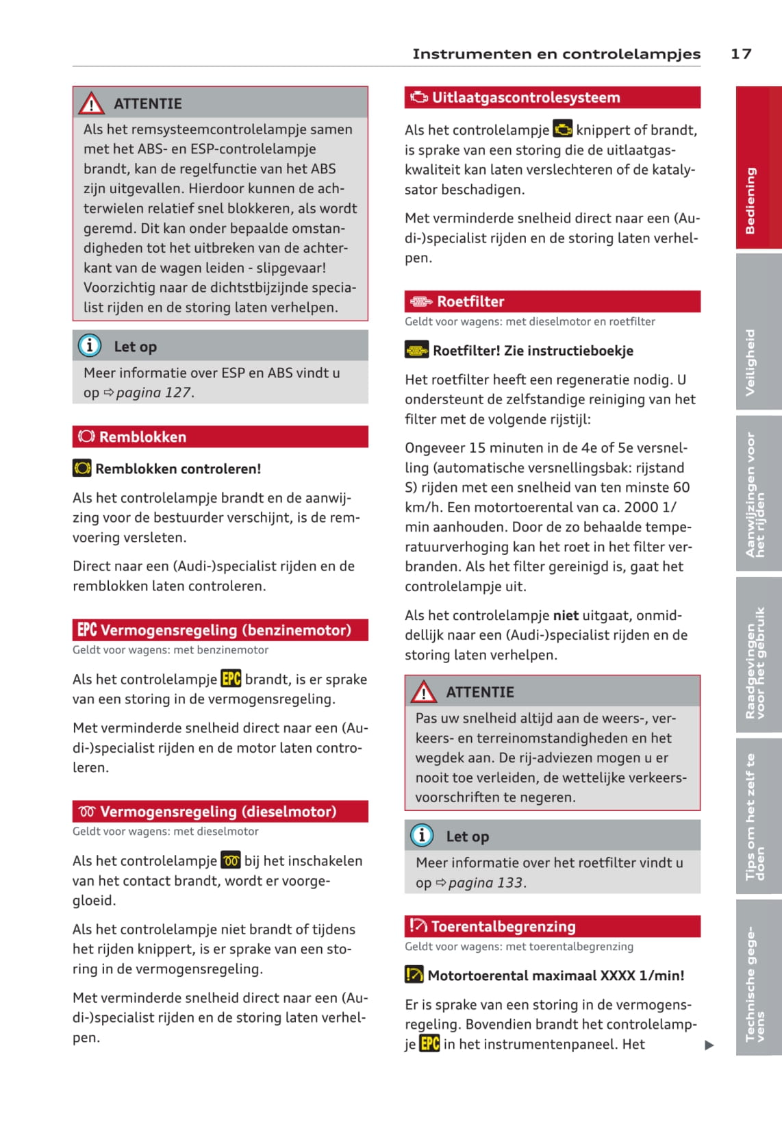 2008-2011 Audi A3 Bedienungsanleitung | Niederländisch
