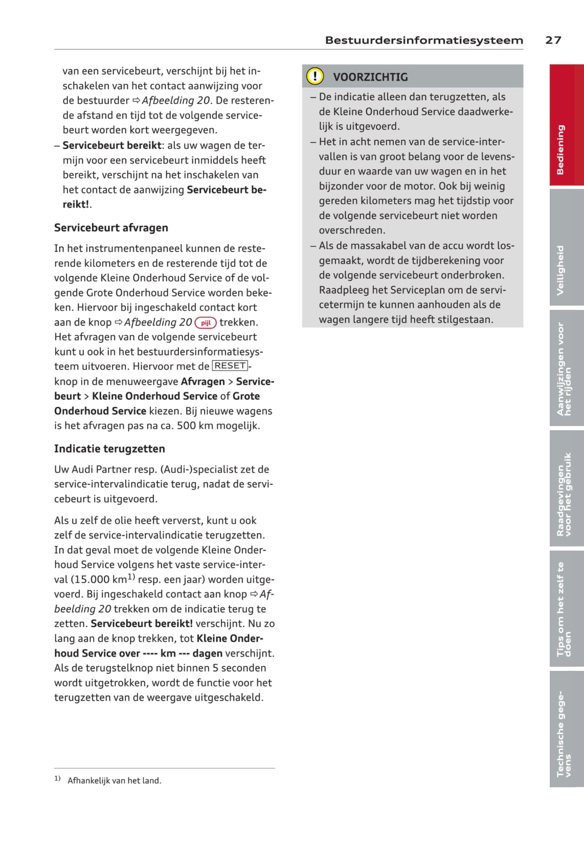 2008-2011 Audi A3 Bedienungsanleitung | Niederländisch