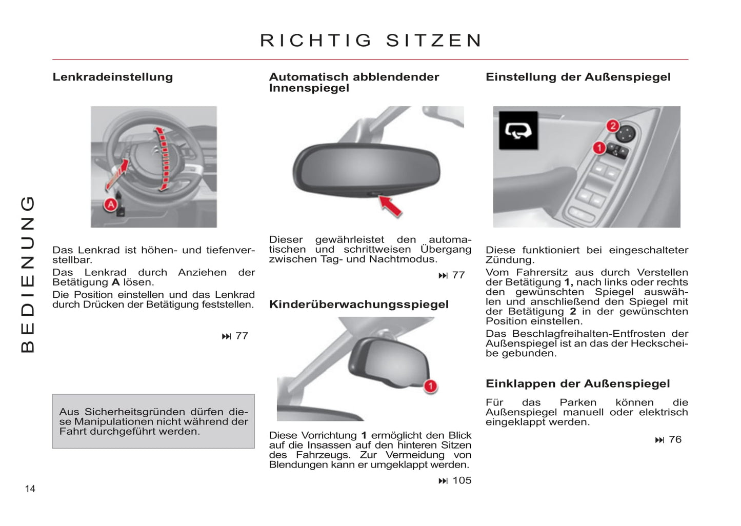 2011-2013 Citroën C4 Picasso/Grand C4 Picasso Bedienungsanleitung | Deutsch