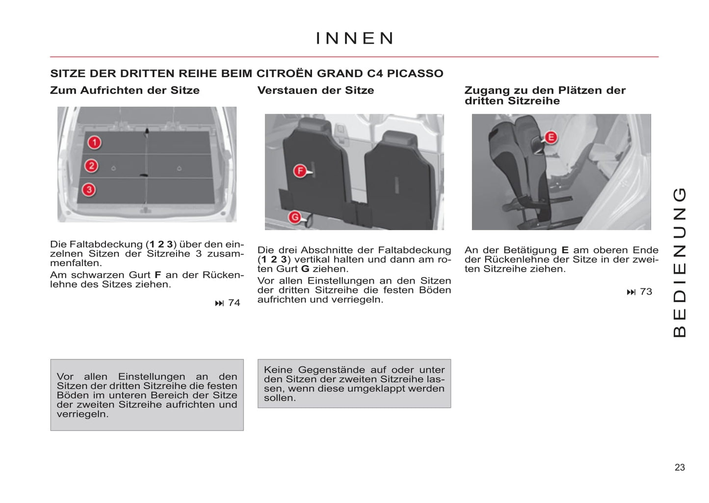 2011-2013 Citroën C4 Picasso/Grand C4 Picasso Bedienungsanleitung | Deutsch