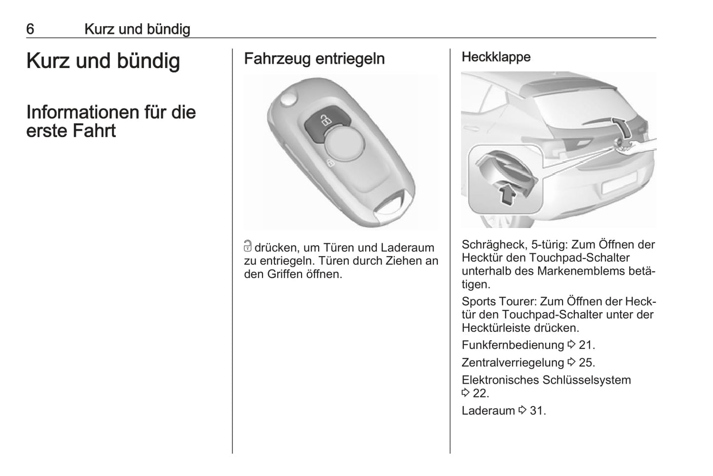 2017 Opel Astra Bedienungsanleitung | Deutsch