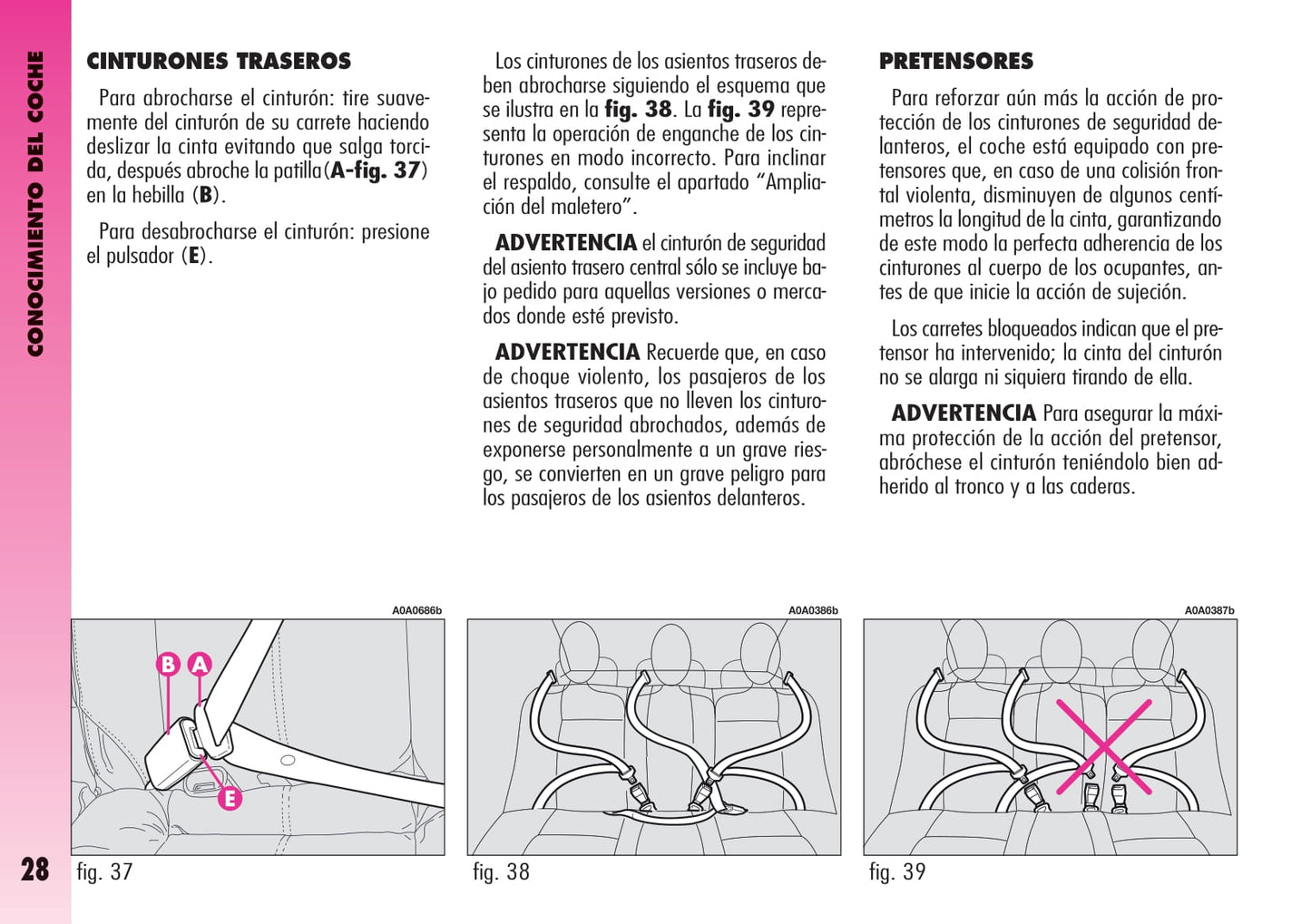 2007-2011 Alfa Romeo GT Owner's Manual | Spanish