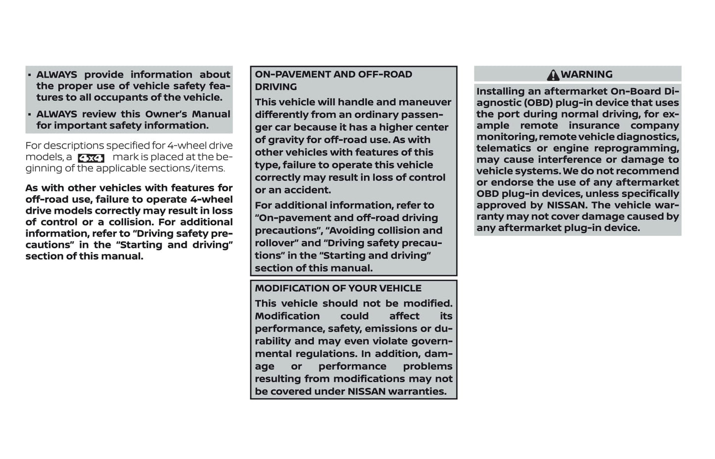 2018 Nissan Frontier Owner's Manual | English