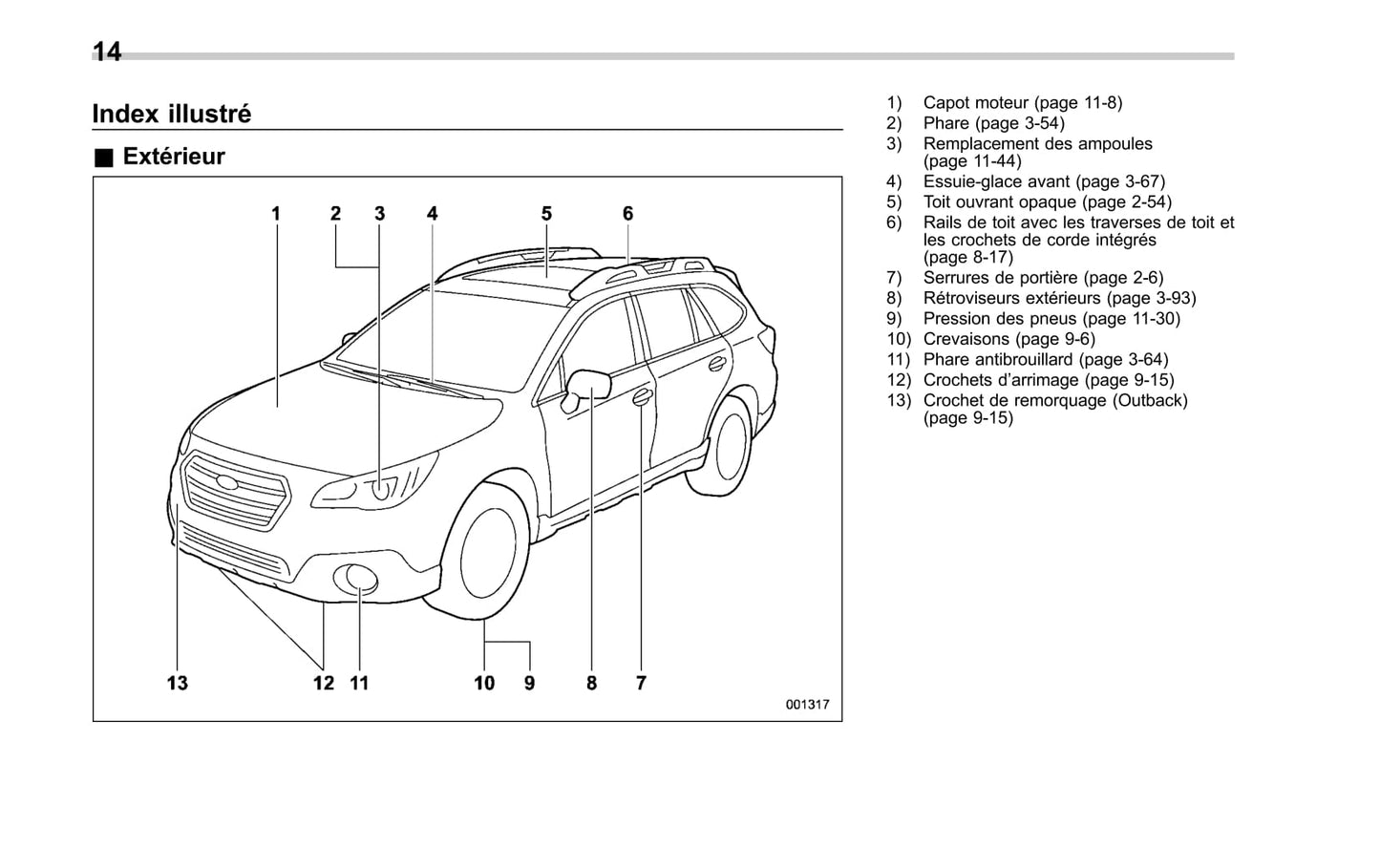 2017-2019 Subaru Legacy/Outback Bedienungsanleitung | Französisch