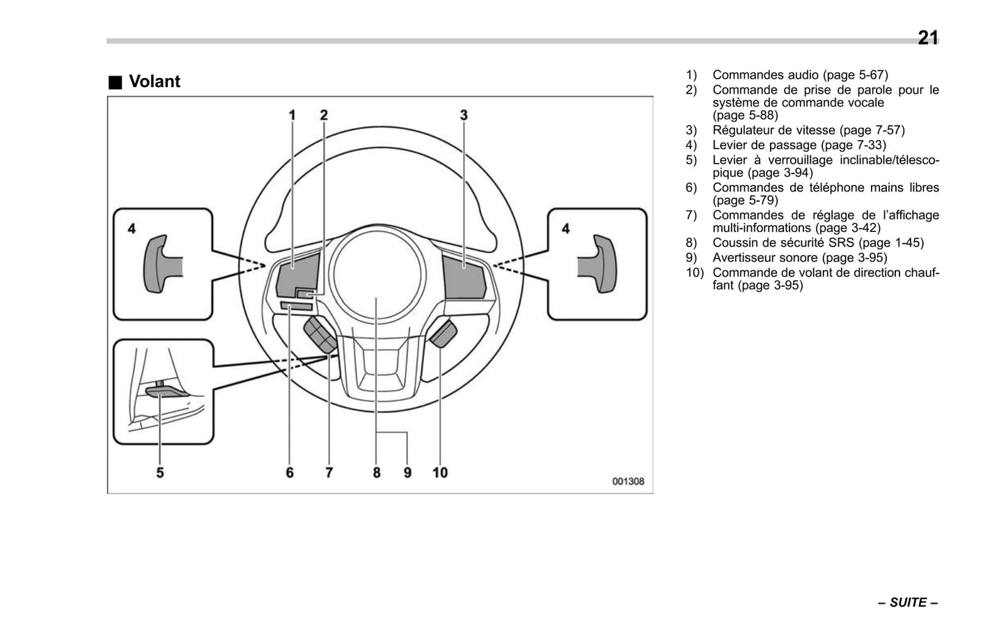 2017-2019 Subaru Legacy/Outback Bedienungsanleitung | Französisch