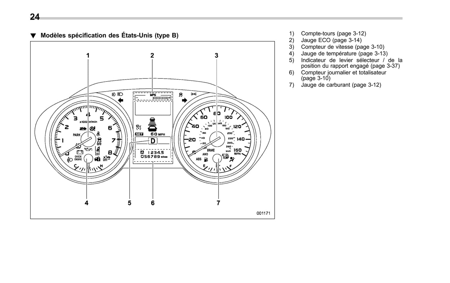 2017-2019 Subaru Legacy/Outback Bedienungsanleitung | Französisch