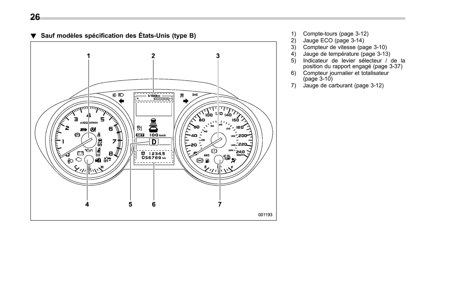 2017-2019 Subaru Legacy/Outback Bedienungsanleitung | Französisch