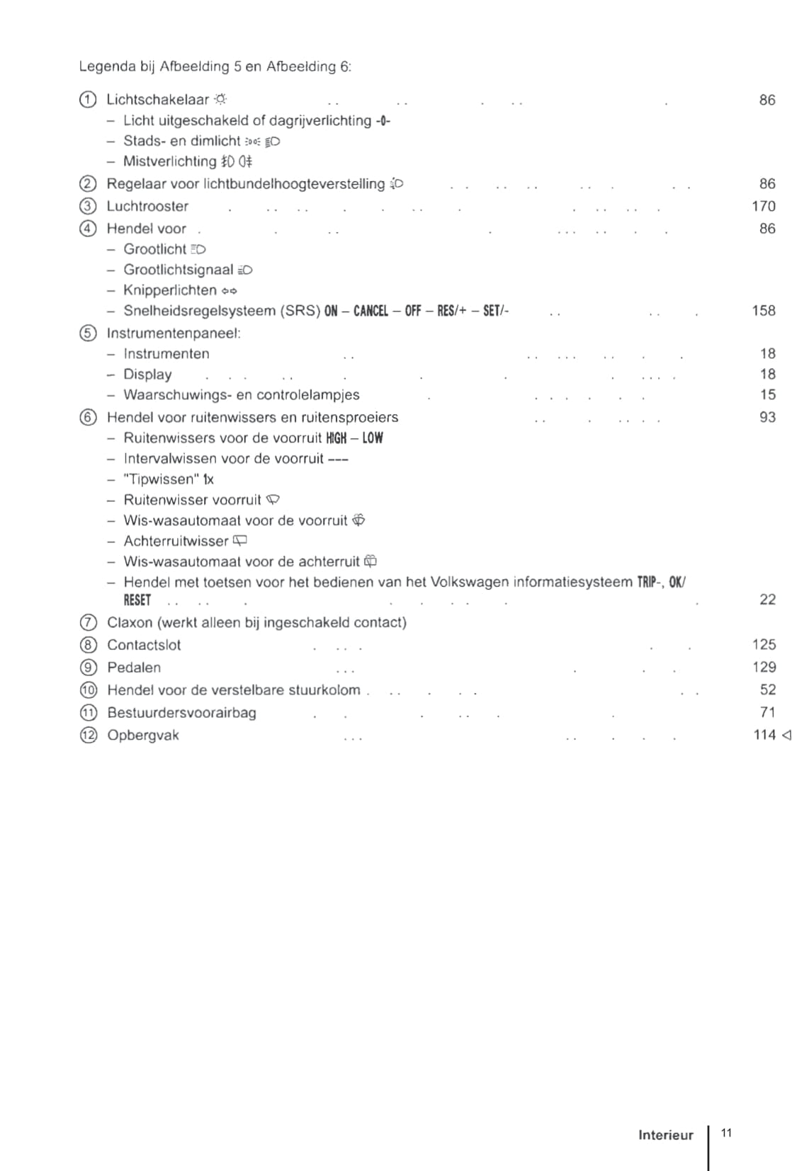2012-2016 Volkswagen Up Bedienungsanleitung | Niederländisch
