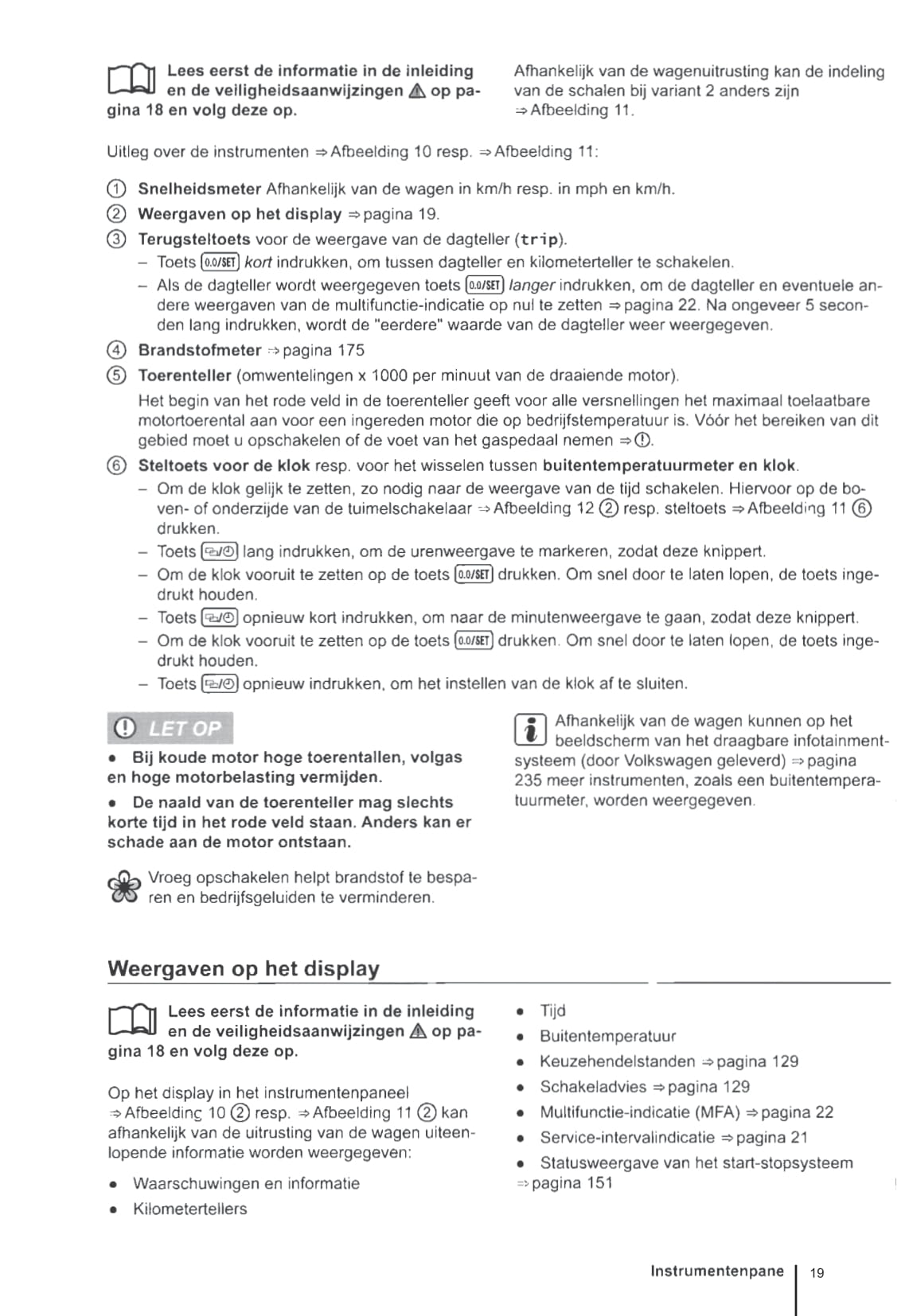 2012-2016 Volkswagen Up Bedienungsanleitung | Niederländisch