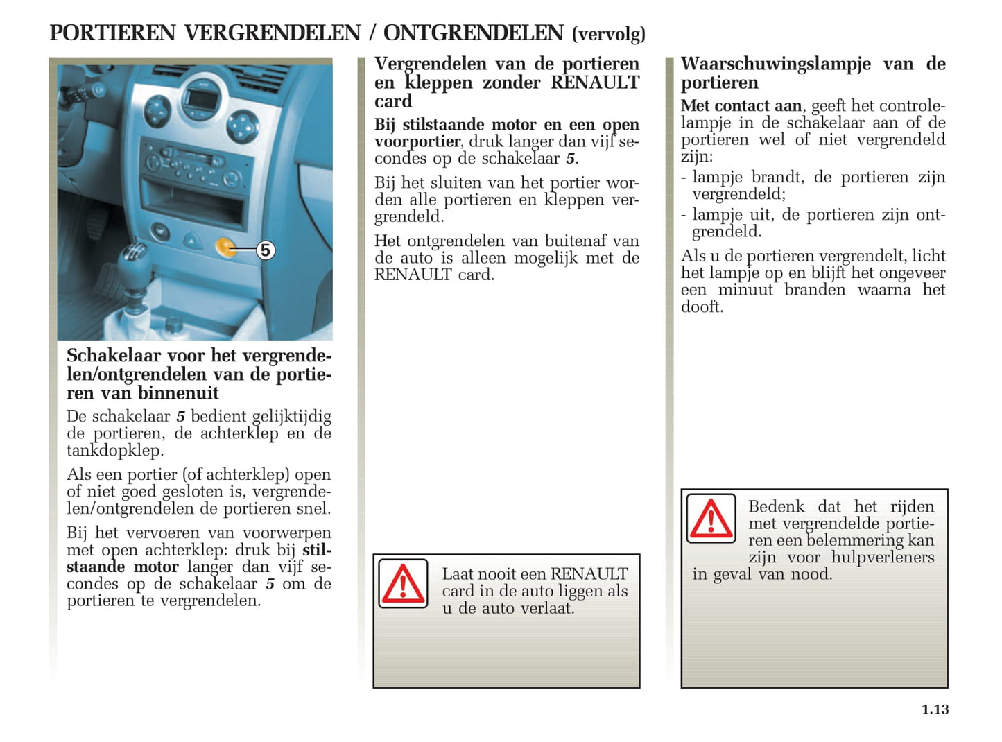 2005-2006 Renault Mégane Grandtour Bedienungsanleitung | Niederländisch