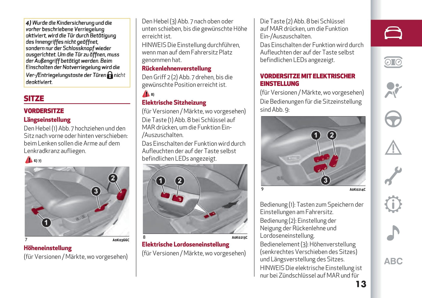 2016-2021 Alfa Romeo Giulietta Bedienungsanleitung | Deutsch