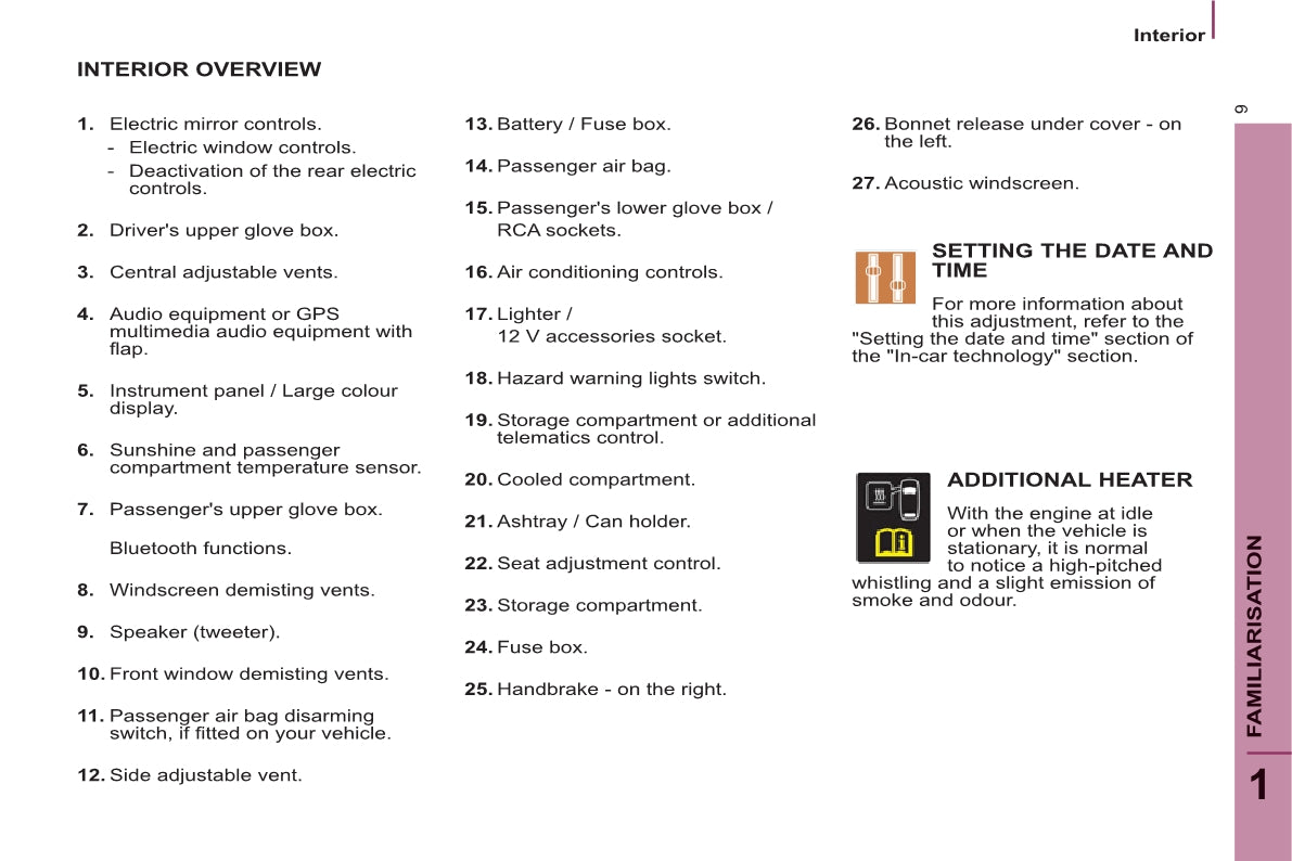 2013-2014 Citroën C8 Owner's Manual | English