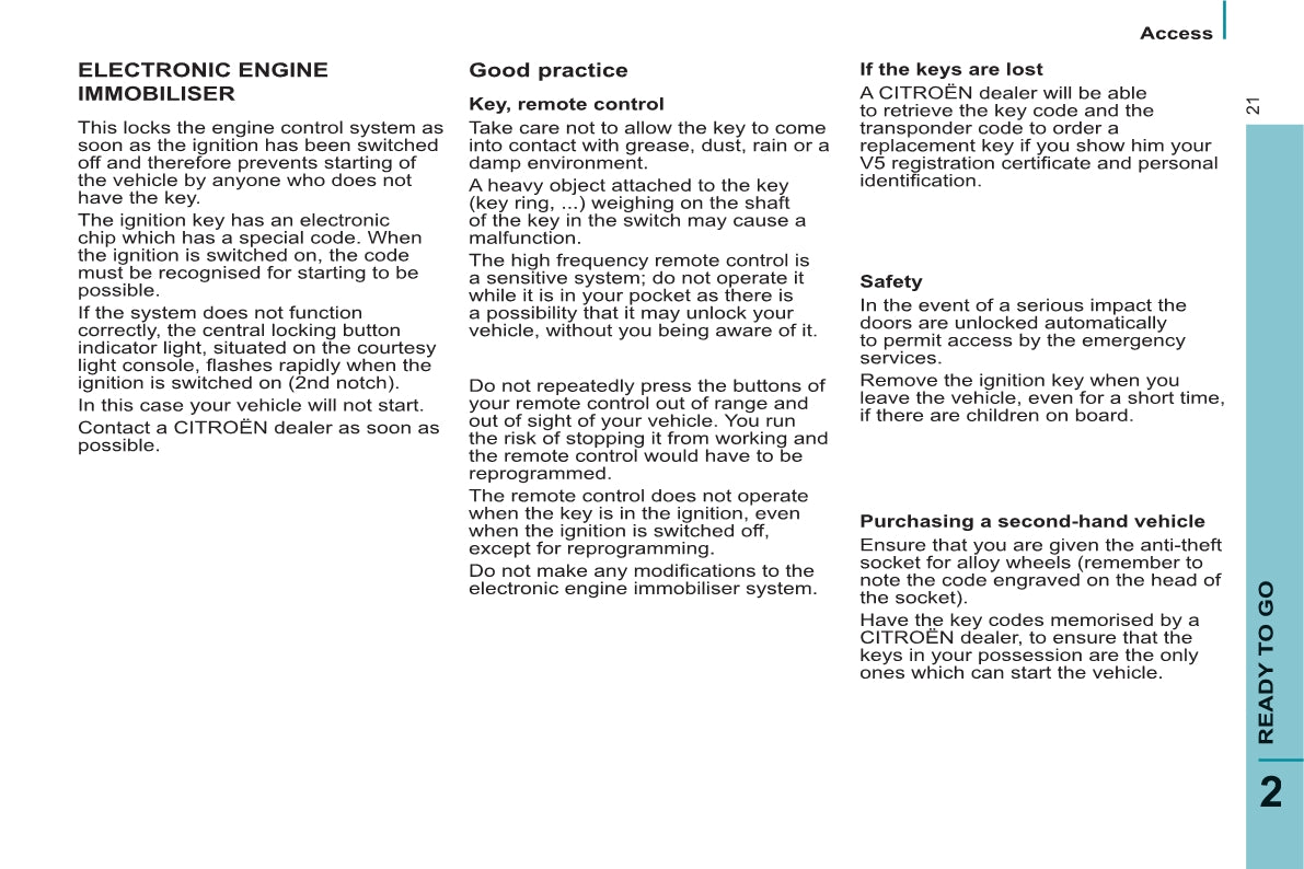 2013-2014 Citroën C8 Owner's Manual | English