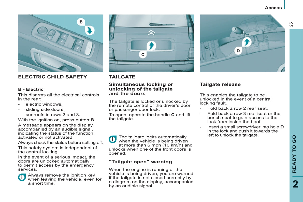 2013-2014 Citroën C8 Owner's Manual | English