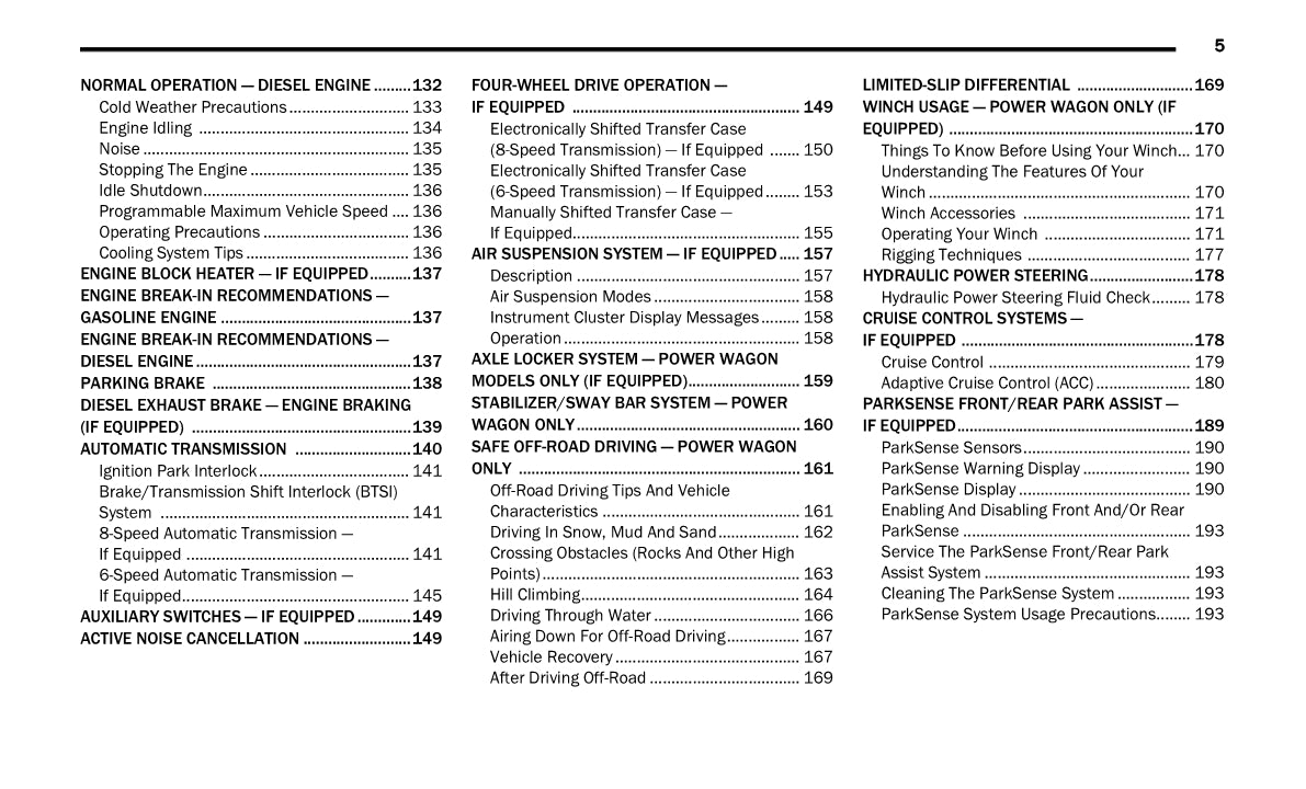 2022 Ram 2500/3500 Owner's Manual | English
