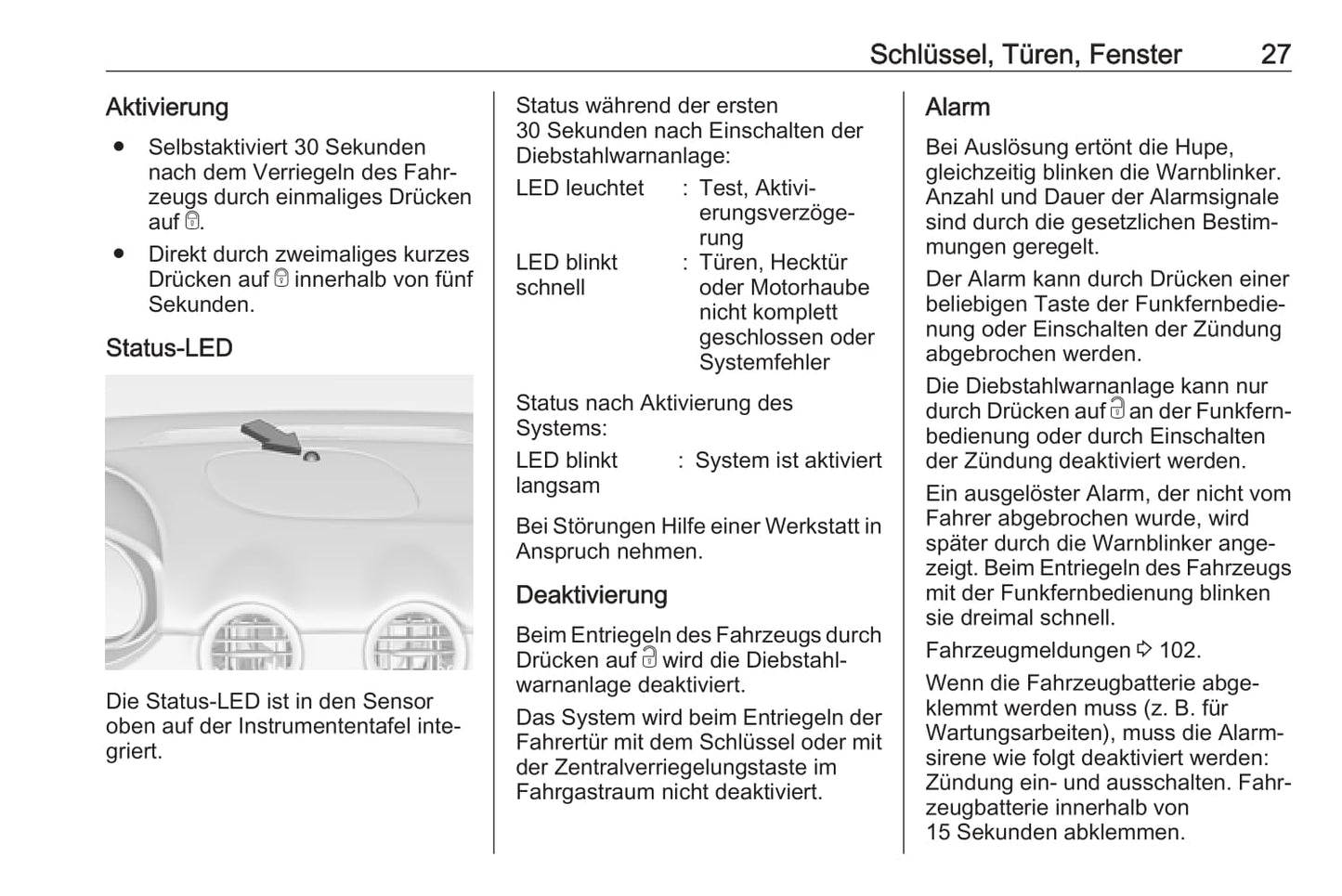 2017-2018 Opel Adam Bedienungsanleitung | Deutsch