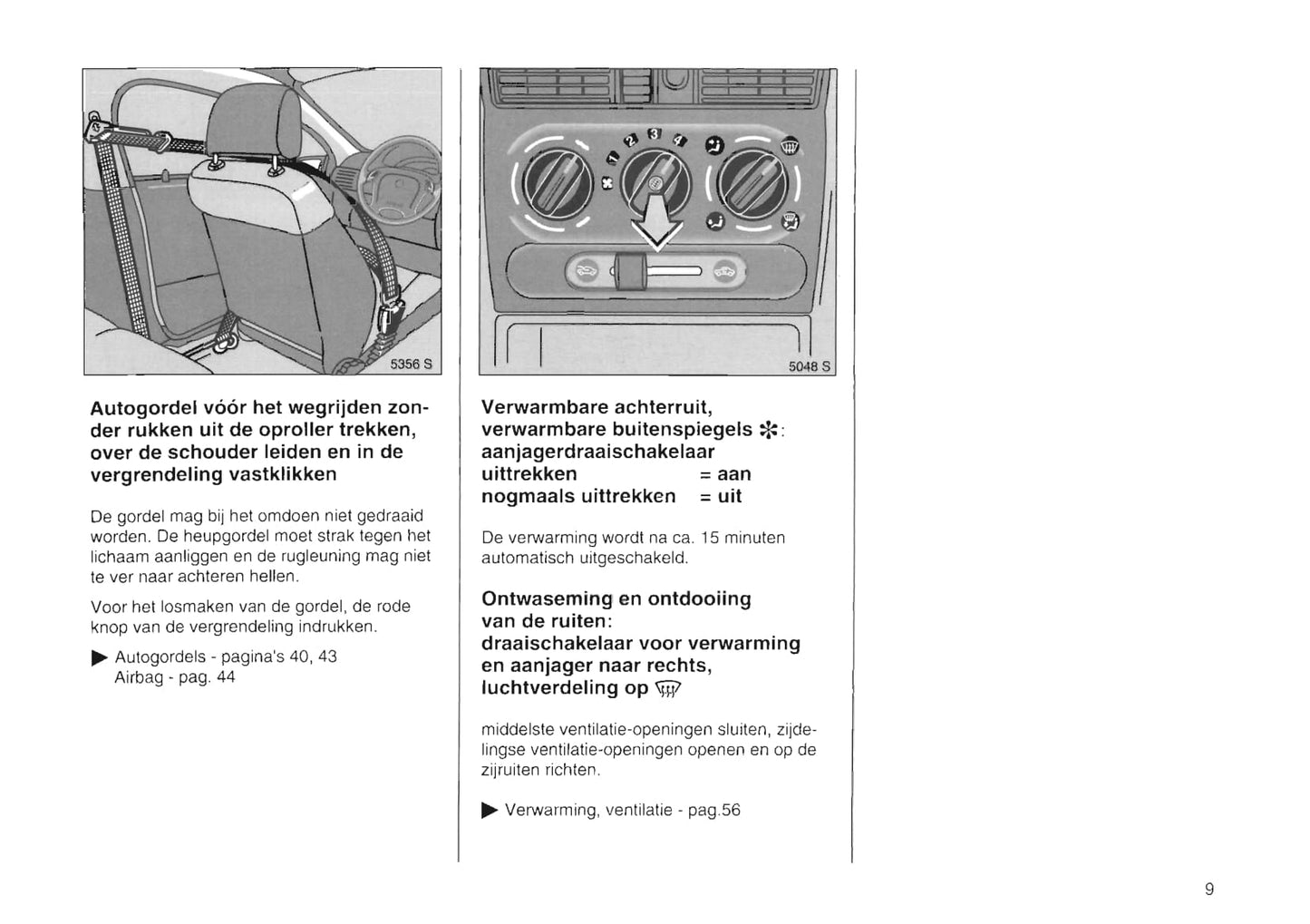 1994-2000 Opel Tigra Bedienungsanleitung | Niederländisch