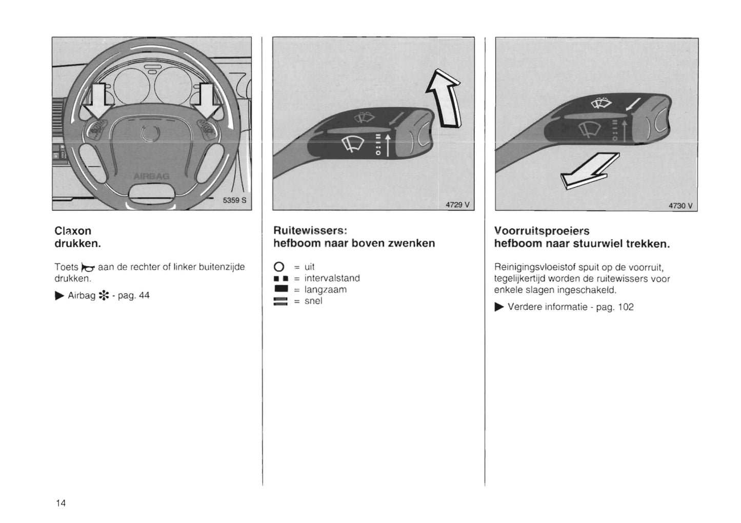1994-2000 Opel Tigra Bedienungsanleitung | Niederländisch