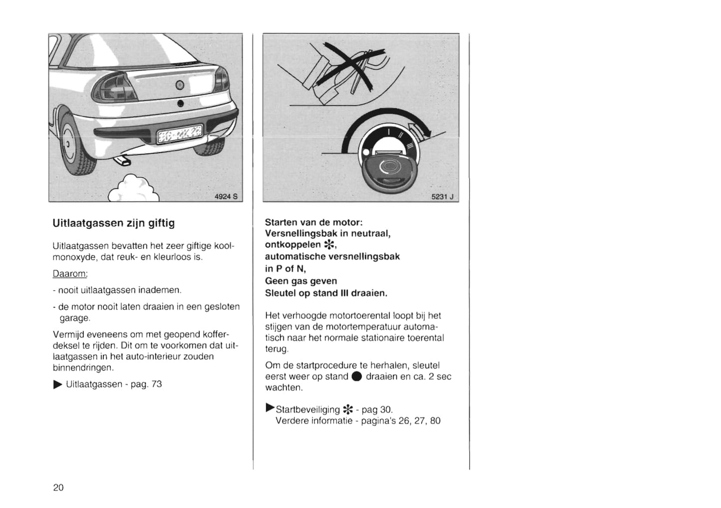 1994-2000 Opel Tigra Bedienungsanleitung | Niederländisch