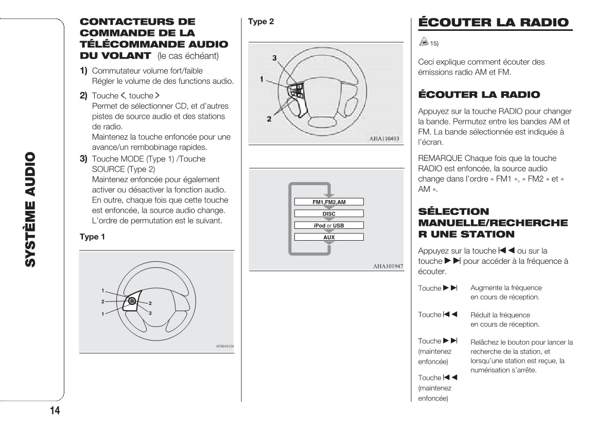 Fiat Fullback RadioNav Guide d'utilisation 2018