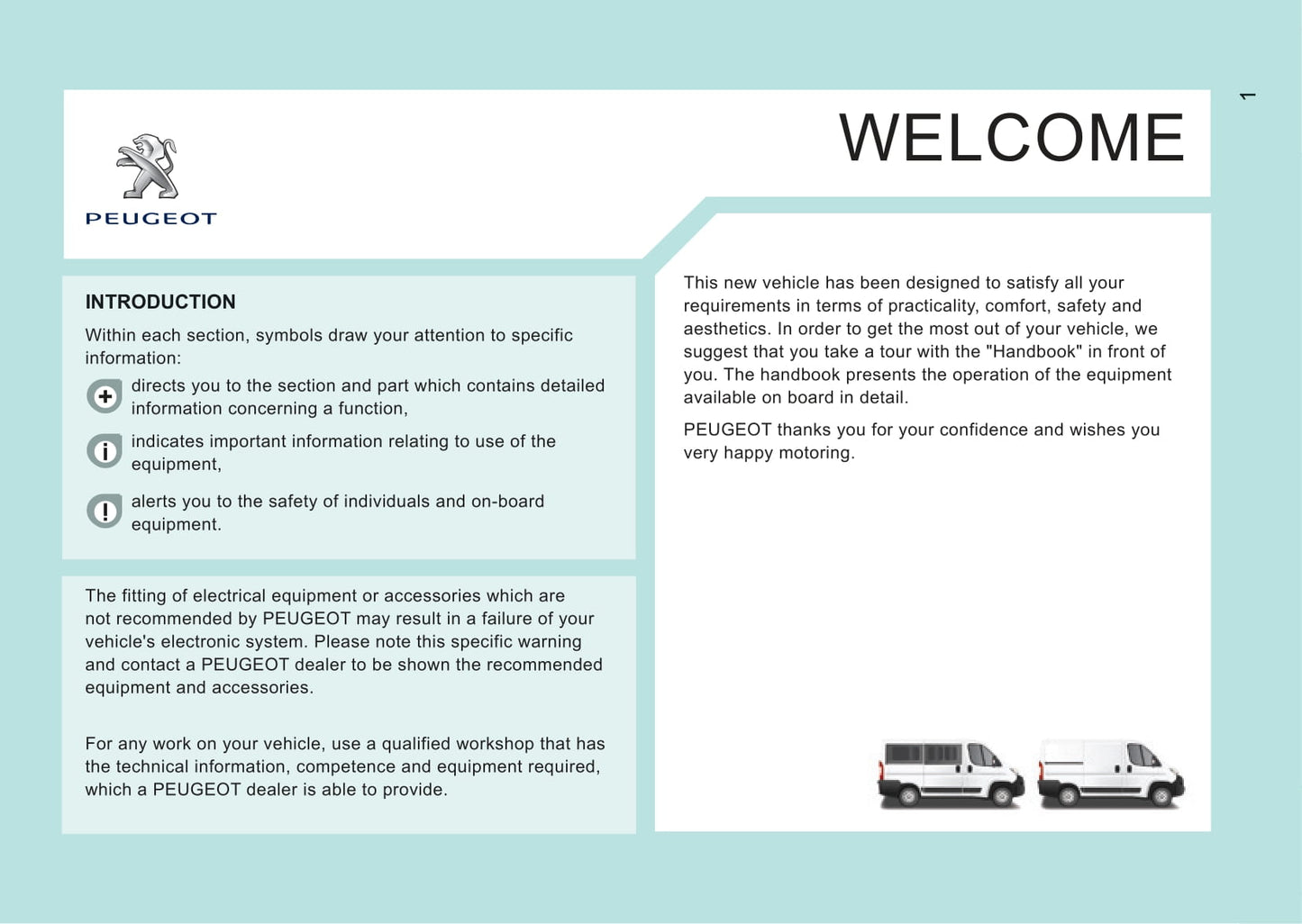 2014-2015 Peugeot Boxer Bedienungsanleitung | Englisch